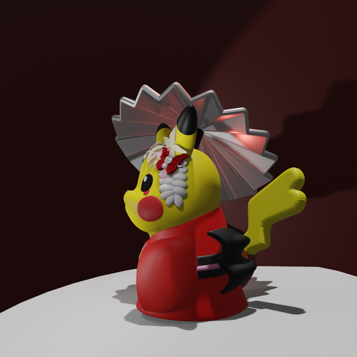 🐉 Pikachu Exclusive Kyoto・ STL File for 3D printing・Cults