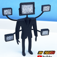 Large-TV-Man-3.png Large TV Man (Skibidi Toilet 40) 📺 FIGURINE - TV Man STATUETTE