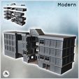 1-PREM.jpg Modern Flat Roof Hospital with Wave Architecture (Destroyed Version) (9) - Cold Era Modern Warfare Conflict World War 3 RPG  Post-apo WW3 WWIII