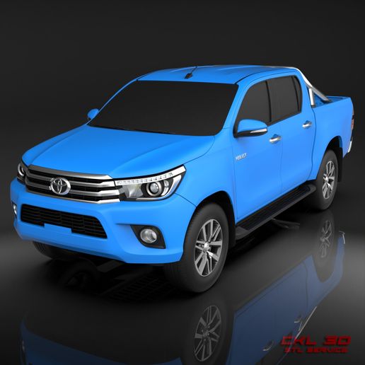 Toyota Hilux Double Cab 2016 STL 3D model