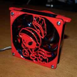Capture_d_e_cran_2016-09-30_a__17.09.11.png Free STL file Marvin the Martian 120mm Fan Grill, Ehaust Flange, Exhaust Cap, Mounts.・3D printer model to download