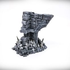 Half-Grand-Arch-Ancient-Ruins-Grimdark-Angle-1-Vignette.jpg Datei STL Halb Grand Arch: Grimdark・Modell für 3D-Druck zum herunterladen