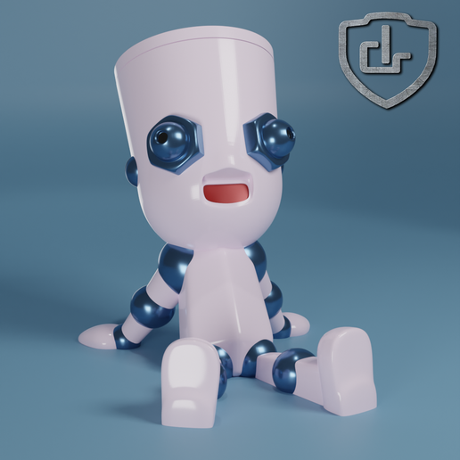 STAND PHONE ROBOT 3D model