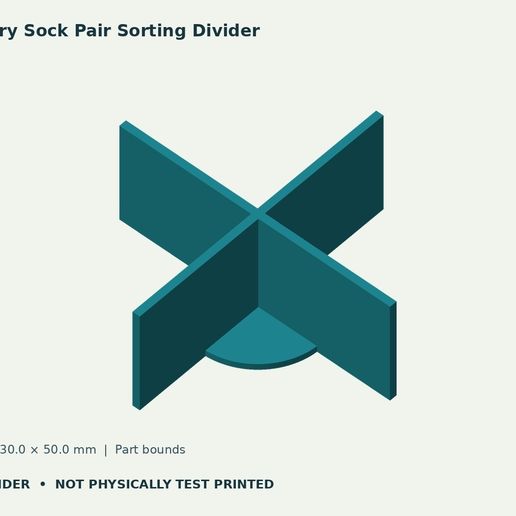 Laundry Sock Pair Sorting Divider