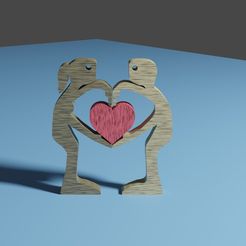 Teen-Love-Render.jpg STL file Teen Love Ornament・3D print design to download