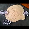 Valentin-3.jpeg X3 Valentine's Day - Cookie cutter, dough - romantic, date, Valentine's Day