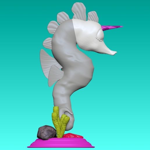 sea unicorn - 3D model önizlemesi