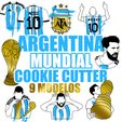 1WQW.jpg Argentina world champion - MESSI - cookie cutter