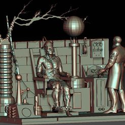 frank_full_diorama.jpg Free STL file Frankenstein Diorama・3D printing idea to download, johndavisjr248