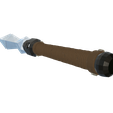 model-64.png Low Poly Tactical Dagger Knife 3D Model