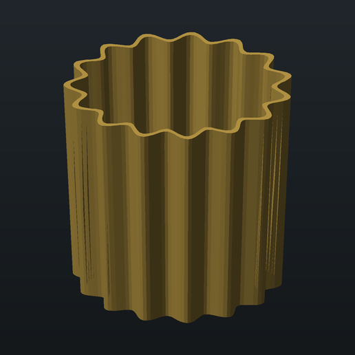 Fluted Pen Holder 85mm