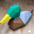 2.jpg Low poly Duck - 3D puzzle model for gluing