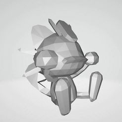 Tiny-Meowth.jpg Fichier STL Tiny Meowth Pokemon Lowpoly・Modèle pour imprimante 3D à télécharger