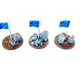 Tabletop-Gelaende-Fahnen-bemalt-14.jpg Mission Objectives Set – Sci-Fi – for 28 mm tabletop
