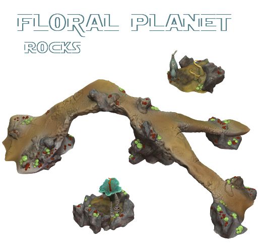 Felucia planet rocks 3D model