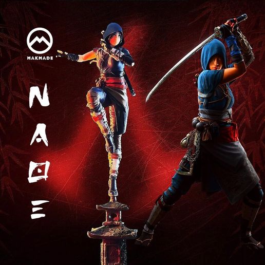 🦸 Assassin's Creed Shadows – Naoe Premium Statue・ STL ファイル