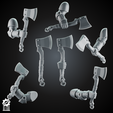 TOMAHAWK_SET1.png Bundle Grimdark Tomahawk Kit - Heroic 32mm Scale [Supported] France