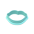 Lips-Cookie-Cutter-2.png Cute Lips Cookie Cutter | STL File