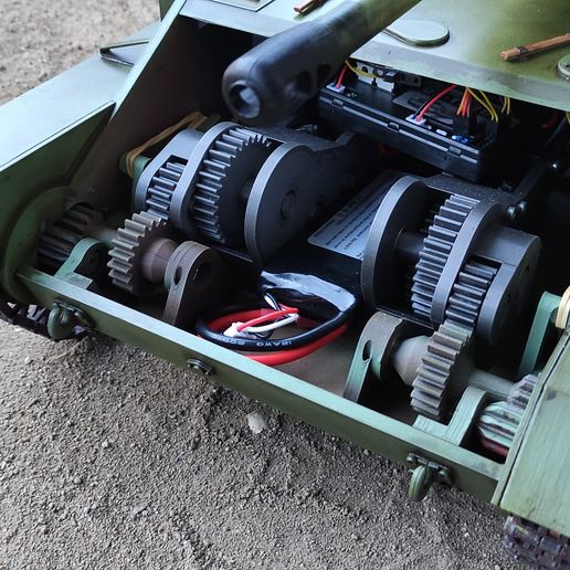 🔫 1/10 SU-76M Self propelled gun RC MODEL・ 3D File for 3D printing・Cults