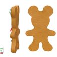 Gingerbread-Mickey-and-pendant-3.jpg Christmas Gingerbread Mickey and Pendant 3D Printable Model