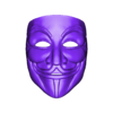 Guy_Fawkes.obj Guy Fawkes Mask 3D printed model