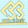 borntobeatt.png Born to Beat Logo Ornament