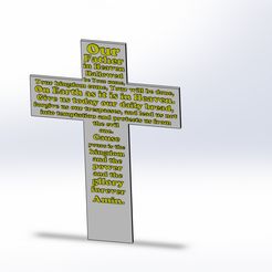 Prayer-with-our-Father-1.jpg Fichier STL Prière avec Notre Père en paradis・Plan pour imprimante 3D à télécharger