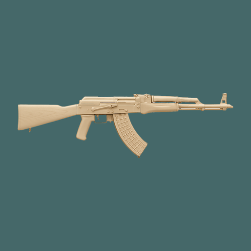 68.png Modelo de fusil AK-47 imprimible en 3D (sólo para decoración y exposición)
