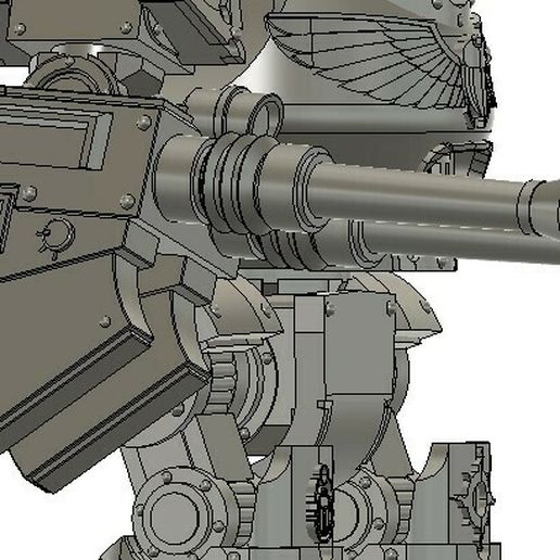 Contemptor Twin Autocannon 3D model