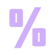 PERCENT.stl Letters and Numbers GTA (Grand Theft Auto) | Logo