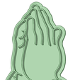 Manos-2_e.png Hands praying religion 90mm cookie cutter
