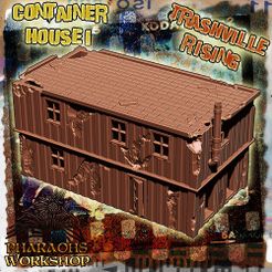 1.jpg 3D-Datei Ödland-Containerhaus 1・3D-druckbares Modell zum Herunterladen