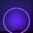IMG_9443.jpg LED RGB DESIGNER CIRCLE RING LIGHT LAMP - App & Music Controlled