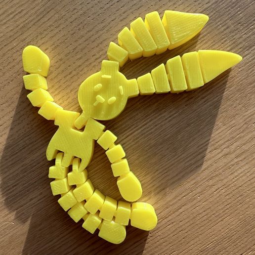 🐇 Articulated flexible rabbit・Free STL File for 3D printing・Cults