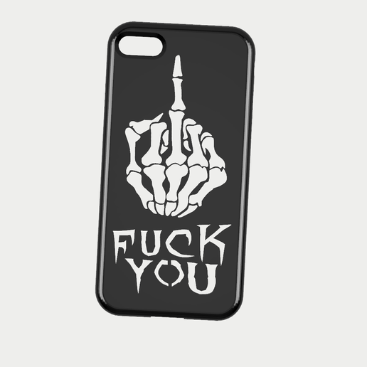 📱 Case Iphone 7/8 Fuck you・ STL File for ・Cults