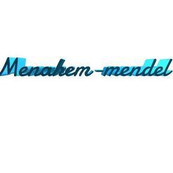 Menahem-mendel.jpg Файл STL Менахем-мендель・Идея 3D-печати для скачивания