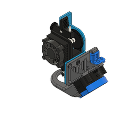 ISO-Volcano Extruder Assy v2.png Free STL file ARTILLERY SIDEWINDER 4020 FAN DUCT 360 V1 46º VOLCANO・Design to download and 3D print