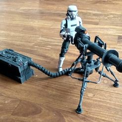 IMG_20201227_115827.jpg Télécharger fichier STL gratuit Star Wars Canon Laser Tripode 6" Action figures • Plan à imprimer en 3D, ricktamarov