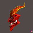 03.jpg Shan Hai Scrolls Jhin Mask - Jhin God - League Of Legends 3D print model