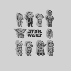 StarWars-Miniatura-1.png Starwars Character Decoration in 2D Minifigure