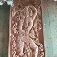 015.jpg Lord Vishnu as Mohini with Amrit Kalash  CNC carving