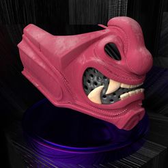 1.jpg Datei STL Ronin-Maske・Modell für 3D-Druck zum herunterladen