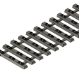 Flexgleis-gerade-3mm-schw-v1.png 0-0e, Gauge 0-0n30, 1/45 three rail track, small iron gauge-0 gauge-0e, Lenz R1 R2