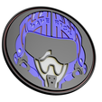 2bea6b0a-4bd6-4a7e-b549-310bfd0b6f62.png STL file Top Gun Maverick Helmet COASTER・3D print object to download