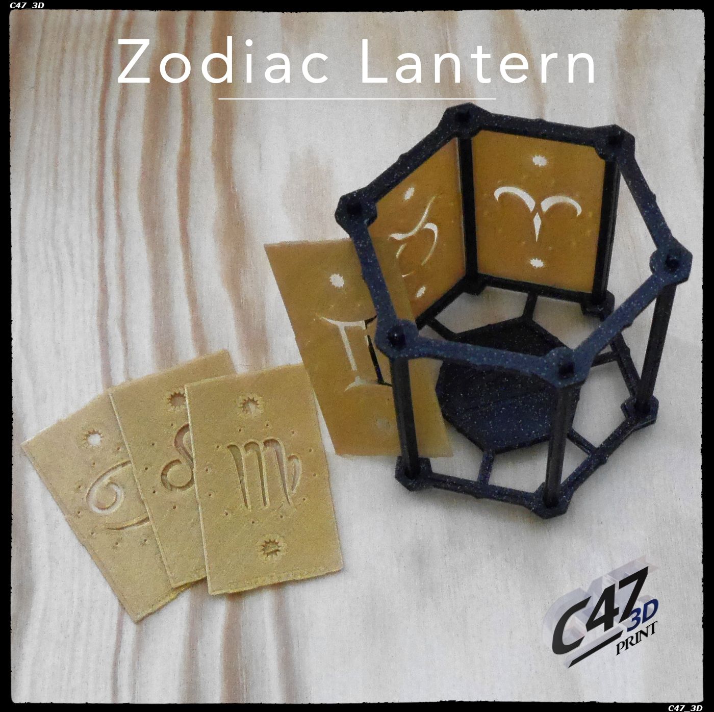 0-Parts-2.jpg Download STL file Zodiac Lantern - Scorpio (Scorpion) • 3D print model, c47
