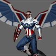 10.jpg CAPTAIN AMERICA FALCON SAM WINTER SOLDIER AVENGERS MCU CHARACTER 3D print model