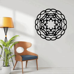 c1.png Скачать файл STL wall decor Abstract mandala • Образец для 3D-принтера, satis3d
