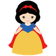 0169-3.png Withe Snow Disney cookie cutter (Snow White cookie cutter)