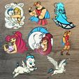 Hercule-all.jpg Set of 8 Disney Hercules ornaments