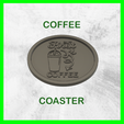 COFFEE COASTER BUT FIRST COFFEE QUOTE COASTER 3D 02